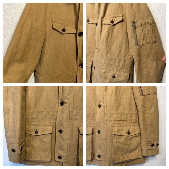 Banana Republic Heritage Men's Large Field Chore Coat Vintage Removable Liner - Picture 7 of 16